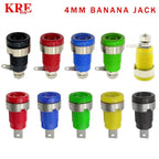 20PCS 4mm Banana Socket 32A Panel Mount Female Connectors, Insulated Safety Binding Post Jacks, 5 Colors for DIY Projects