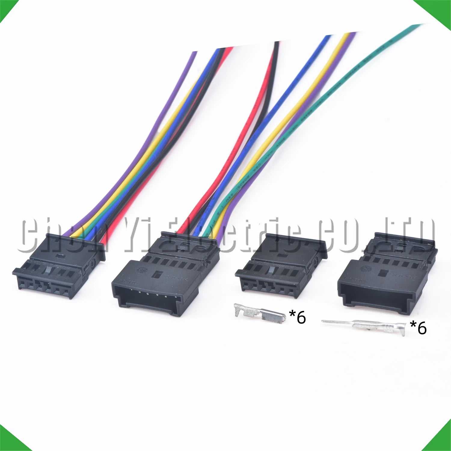 6-pin wire harness harness automotive trunk license plate light connector steering wheel