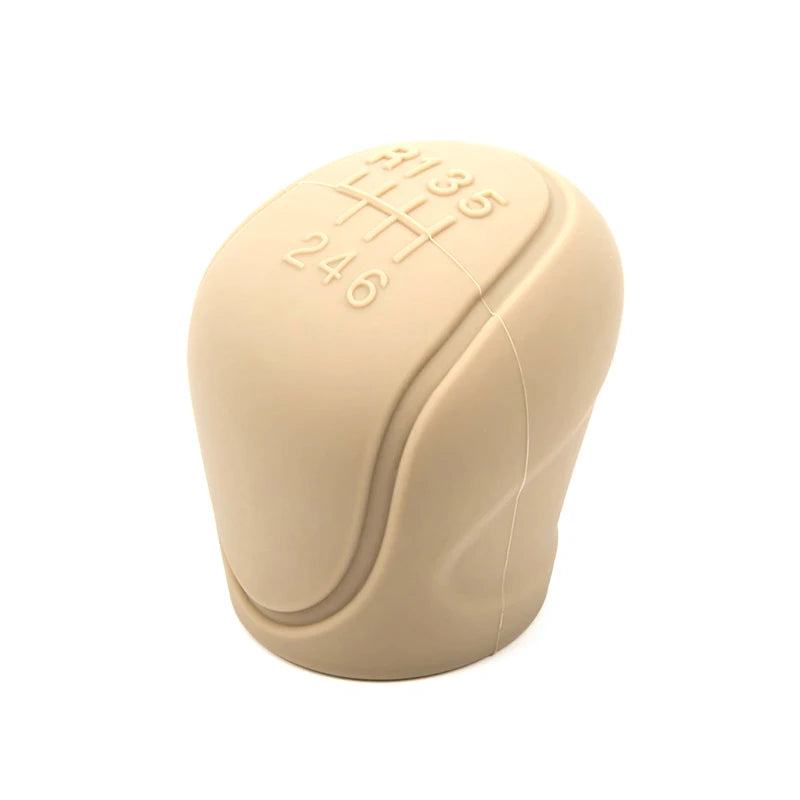 Car Silicone Gear Shift Knob Cover Gear Shift Non-Slip Grip Handle Protective Covers Manual 6-speed Car Interior Accessories