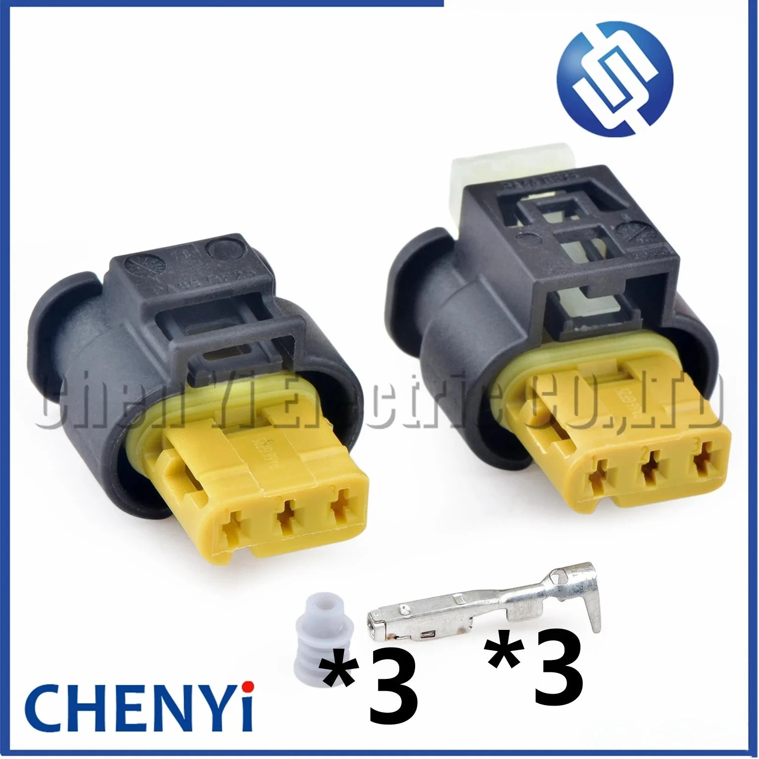 3 Pin Automotive waterproof connector car Reverse radar sensor plug 7617212-04 872-858-546 805-121-524 A0285454226