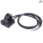 7/8" 22mm Aluminum Alloy 12V Motorcycle Handlebar Control Switch Dual Button Control Headlight Flasher Speaker Switch 2 Choice
