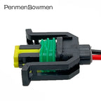 1 Set 2 Pin Automobile Fuel Injector Socket Waterproof Wiring Harness Female Connector Sheath with Wire 444040-2
