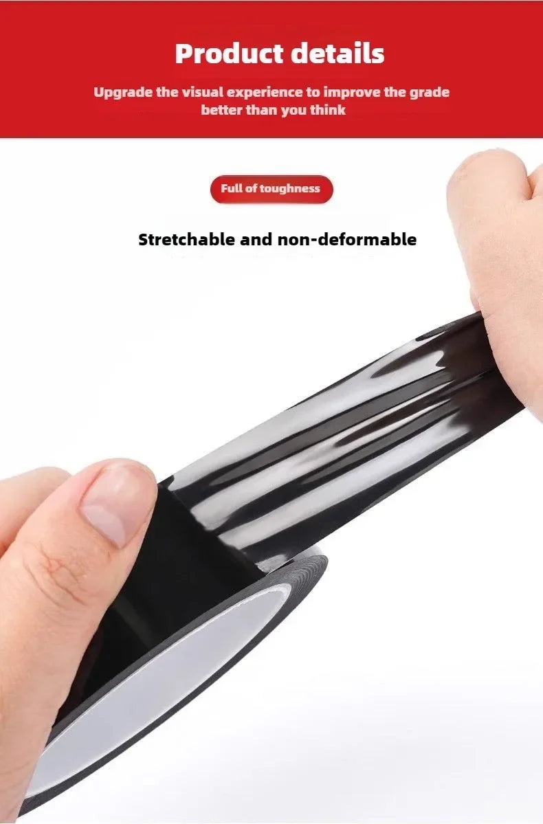 PVC Car Edge Protector Sticker Universal Fit for Automotive Window Trim and Side Molding DIY Bodywork Decoration Black Line Tape