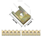 60pc U-Shape Metal Nut/Screw Washers for BMW E46 E92 E90 F10 Car Fender Bumper Cross Head Screws Engine Guard Clip Chassis Sheet