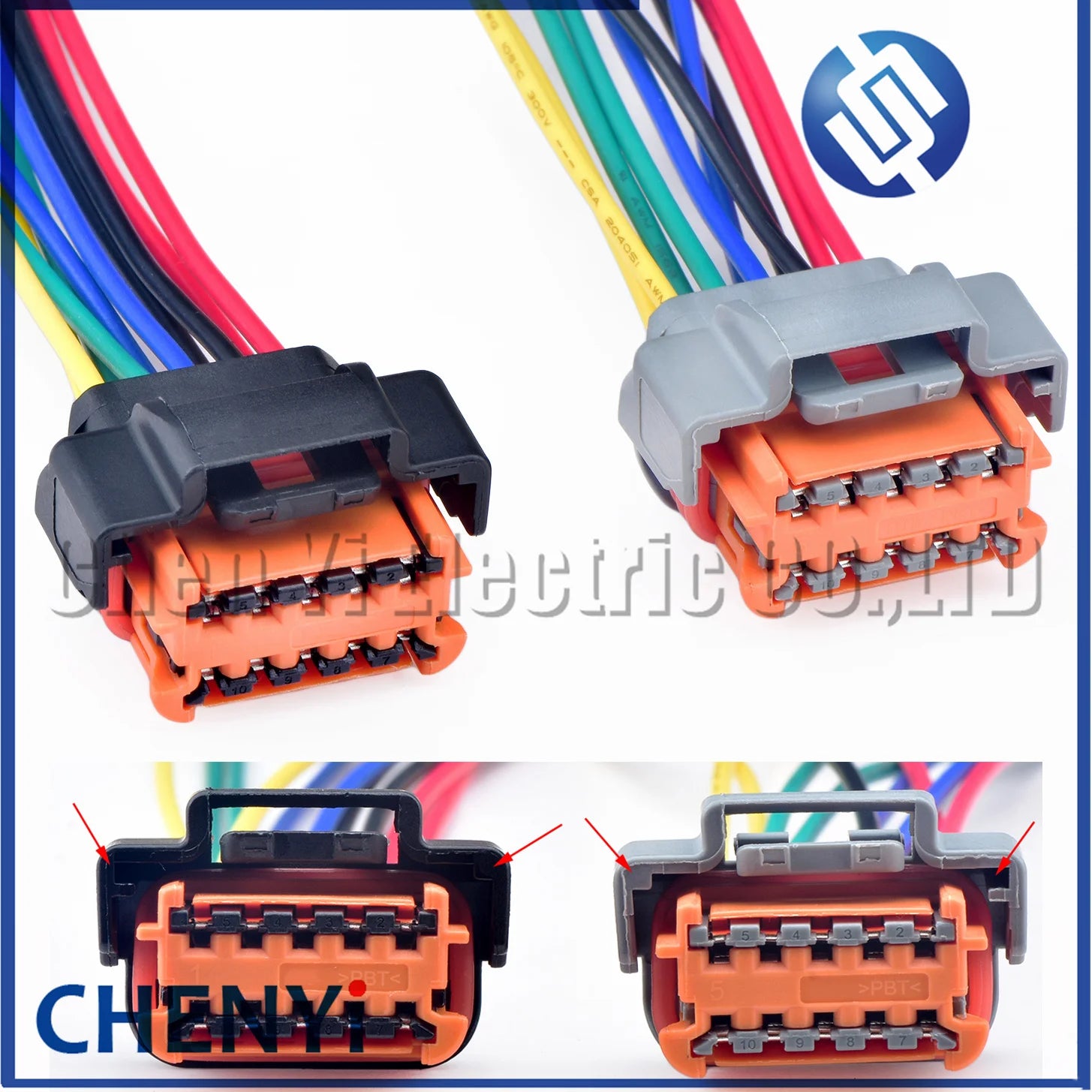 10 Pin/way car headlamp Headlight Lamp plug Cable Harness connector 98788-1201 For Peugeot 307 308 408 3008 Citroen C4L Renault