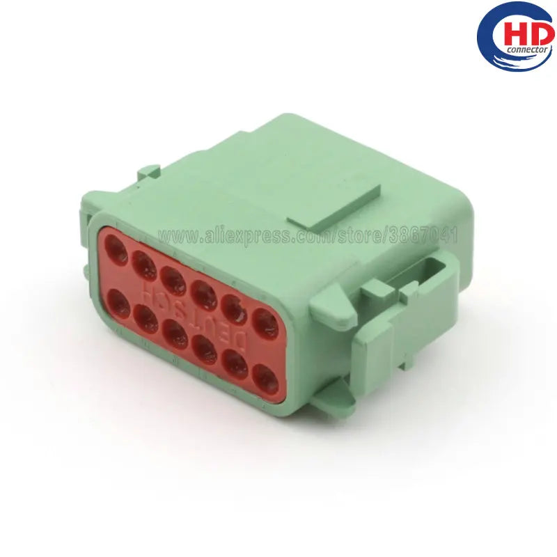 12pin auto waterproof electric plastic wire harness connector DTM06-12SC
