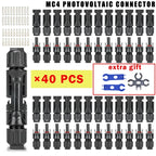 400/200/100/40/20/10 Pcs Photovoltaic Solar Connector 1000V30A Wholesale Panel Connectors Kit for PV/MC Cable 2.5/4/6mm²