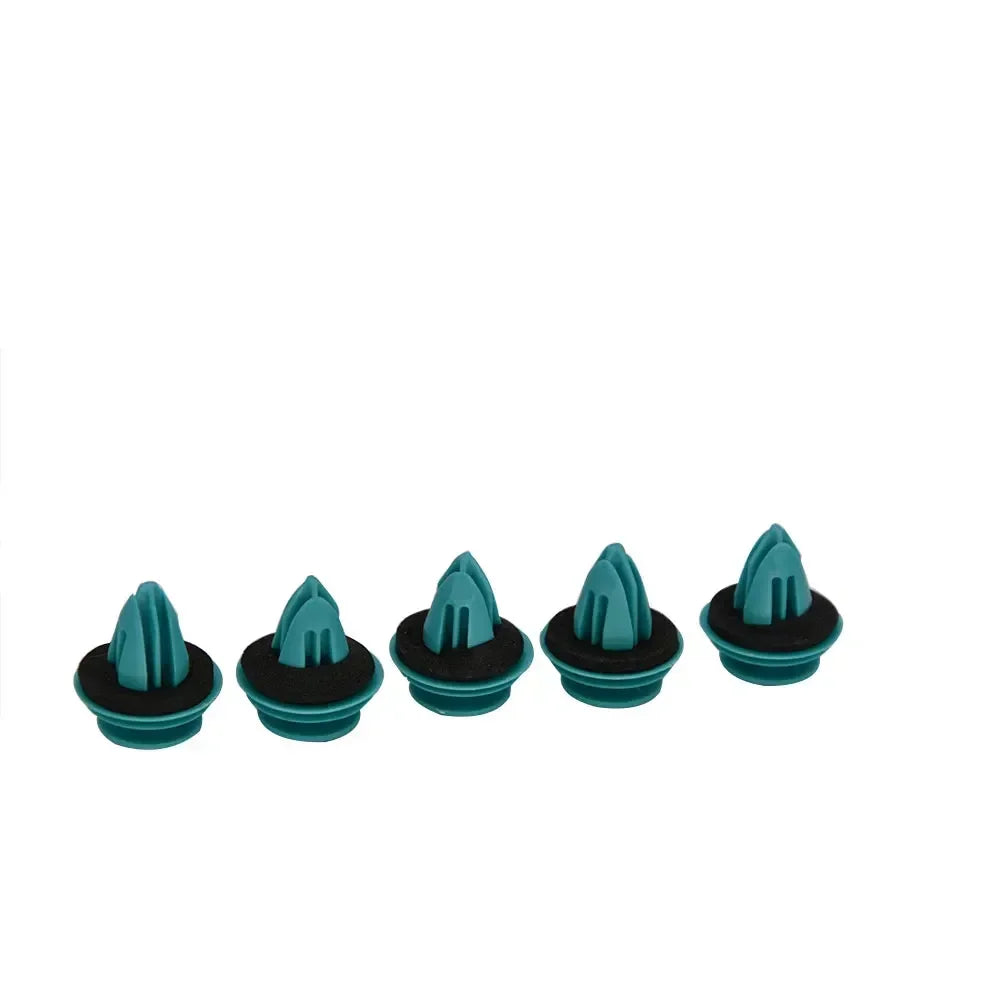 Green Auto Door Panel Clip with Seal Ring Auto Fastener Rivet Bumper Clip Retainer Car Interior Retaining 100/20pcs Amagi