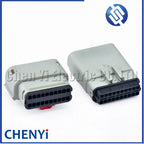 Grey 20 Pin Autowaterproof connector female or male excavator panel Plug With Pins 33472-2749 33472-2249 For JCB
