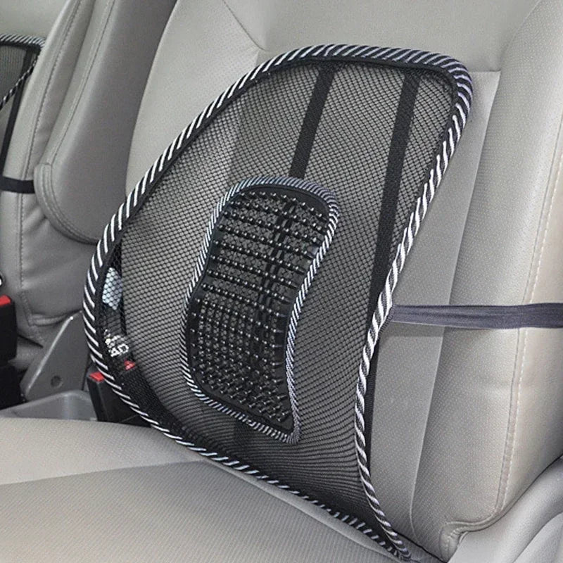Car Seat Office Chair Massage Back Lumbar Support Mesh Ventilate Cushion Pad Black Mesh Back Lumbar Cushion for Car Driver Amagi
