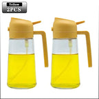 Glass Oil Spray Can Can Spray Dual-use Kitchen Utensils Glass Oil Bottle Press Type Spray Kitchen Tools Outdoor Barbecue Amagi