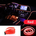 1M/3M/5M USB LED Ambient Light For Car LED Panel Dashboard Neon Strip Interior Decorations Atmosphere EL Light Line Tube With