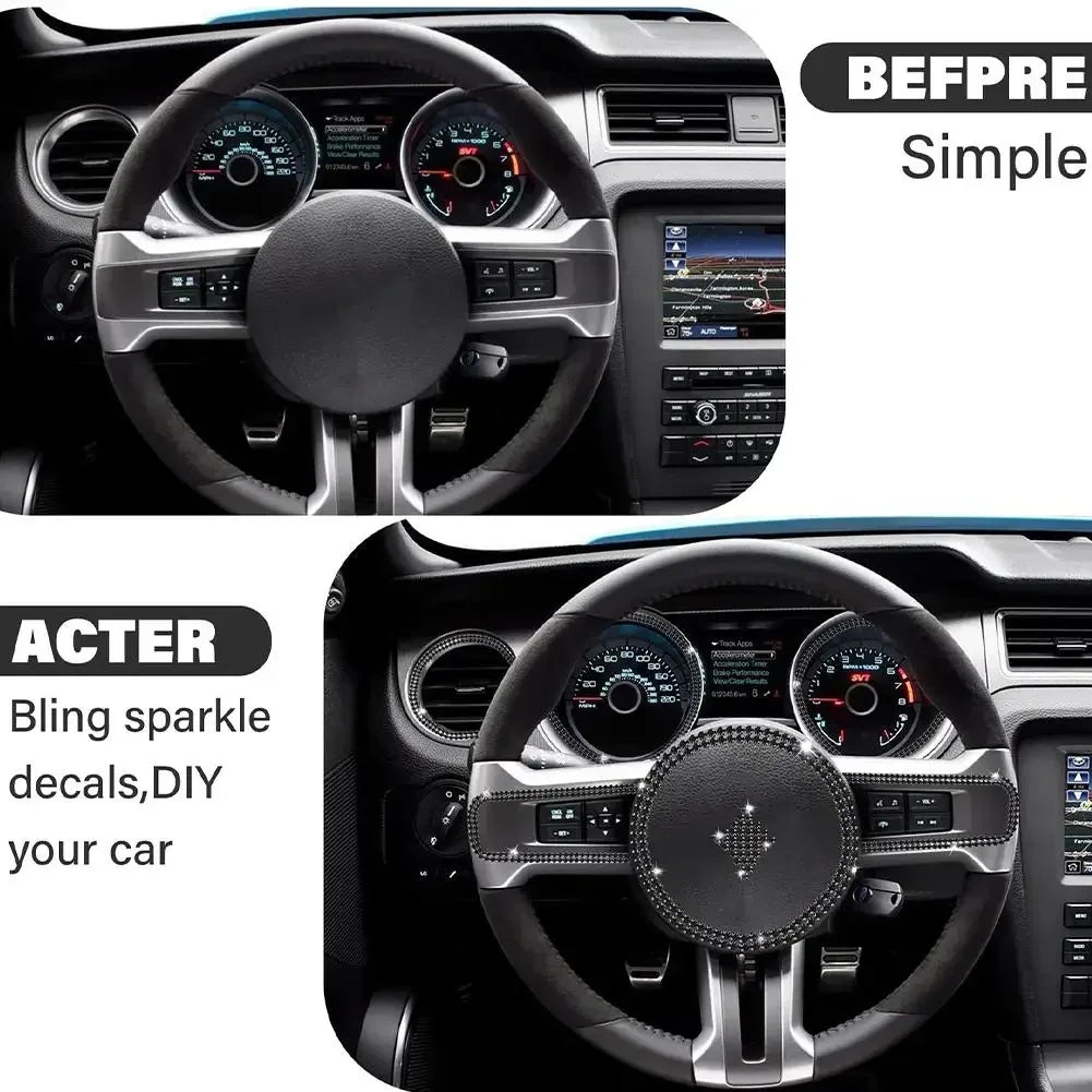 Car Decorative Stickers Auto Crystal Artificial Diamond Girls Car Decoration Accessories Auto Interior Cover  Waterproof amagi