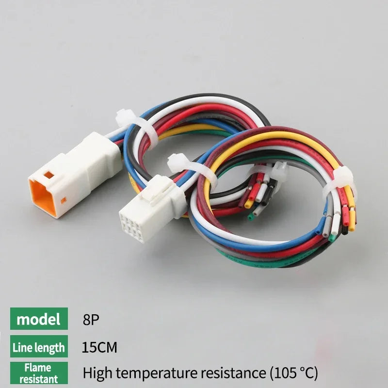 10Set JST Type Small Current Waterproof Connector JST02R/02T LED Male and Female Butt Terminal With 15 Wire Plug 02T-JWPF-VSLE-S