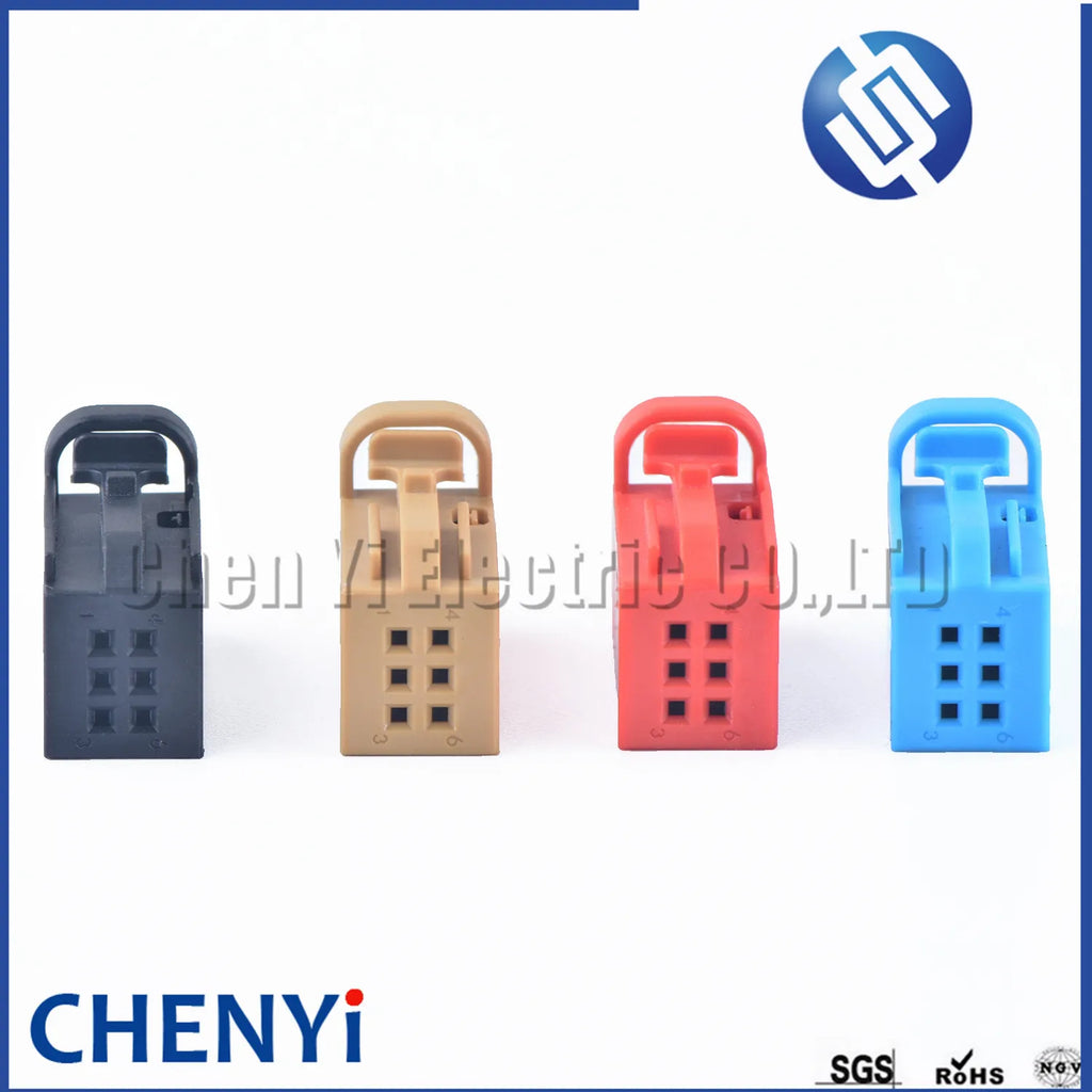 6 Pin Automotive Door Reversing Rear Cover Plug Connector Car Tire Pressure Alarm Plug 1-1534121-5 1534121-2 1534121-3 1534121-1