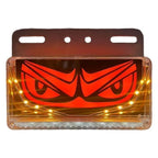 1PC Bright Side Marker Lights Truck Light Driving Safety 24V LED Truck Light Devil's Eye Tail Light Turn Signal Clearance Lamp