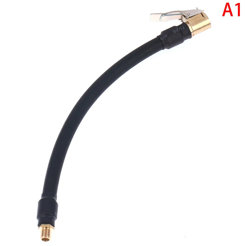 Air Rubber Hose Flexible Tire Valve Extension Tube Adapter for Air Compressor Tire Inflator Pump for Car Motorcycle Bike