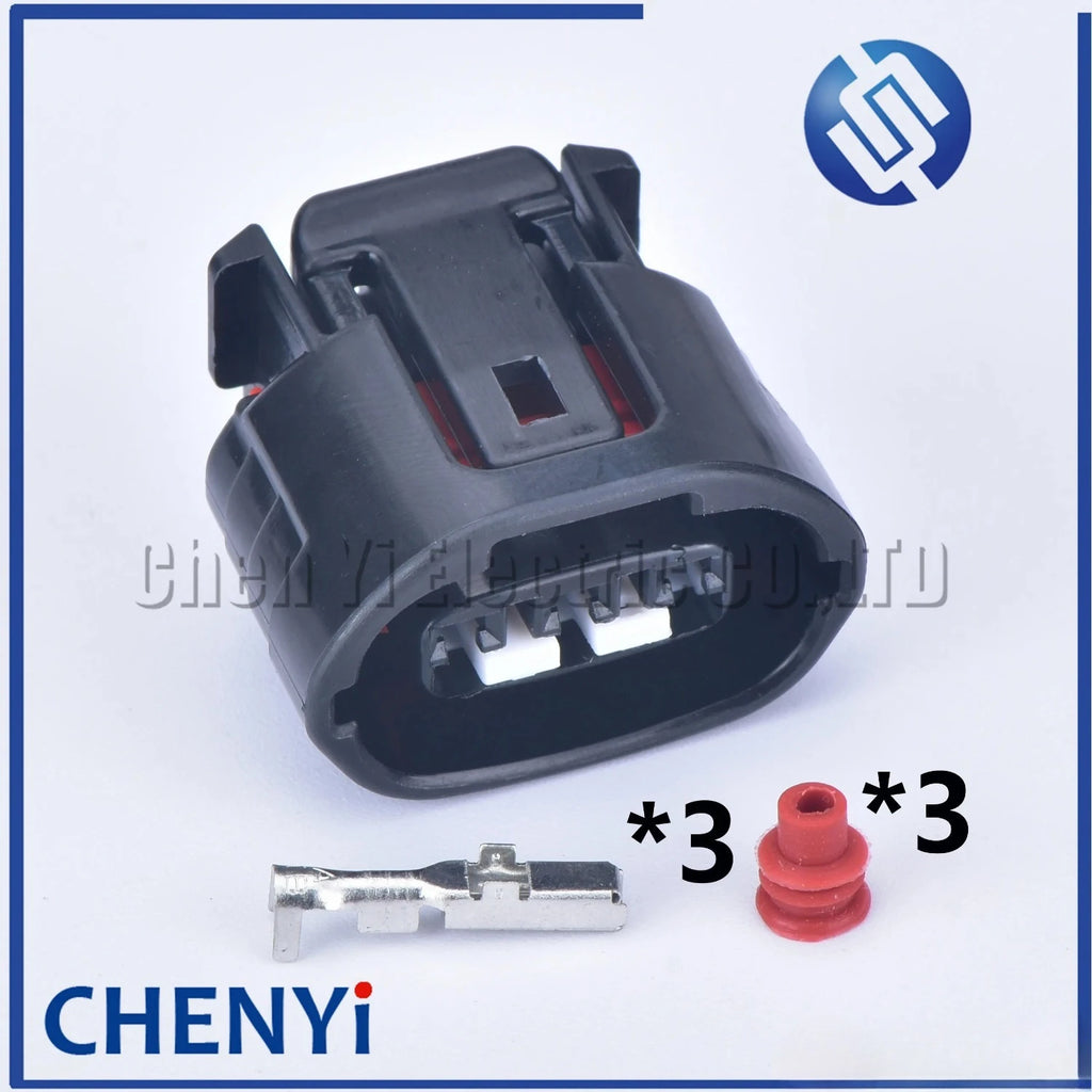 3 Pin Automotive waterproof connector 6189-0442 Female For Nissan Toyota Lexus 1UZ 2UZ Oval Alternator Plug 90980-11349