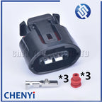 3 Pin Automotive waterproof connector 6189-0442 Female For Nissan Toyota Lexus 1UZ 2UZ Oval Alternator Plug 90980-11349