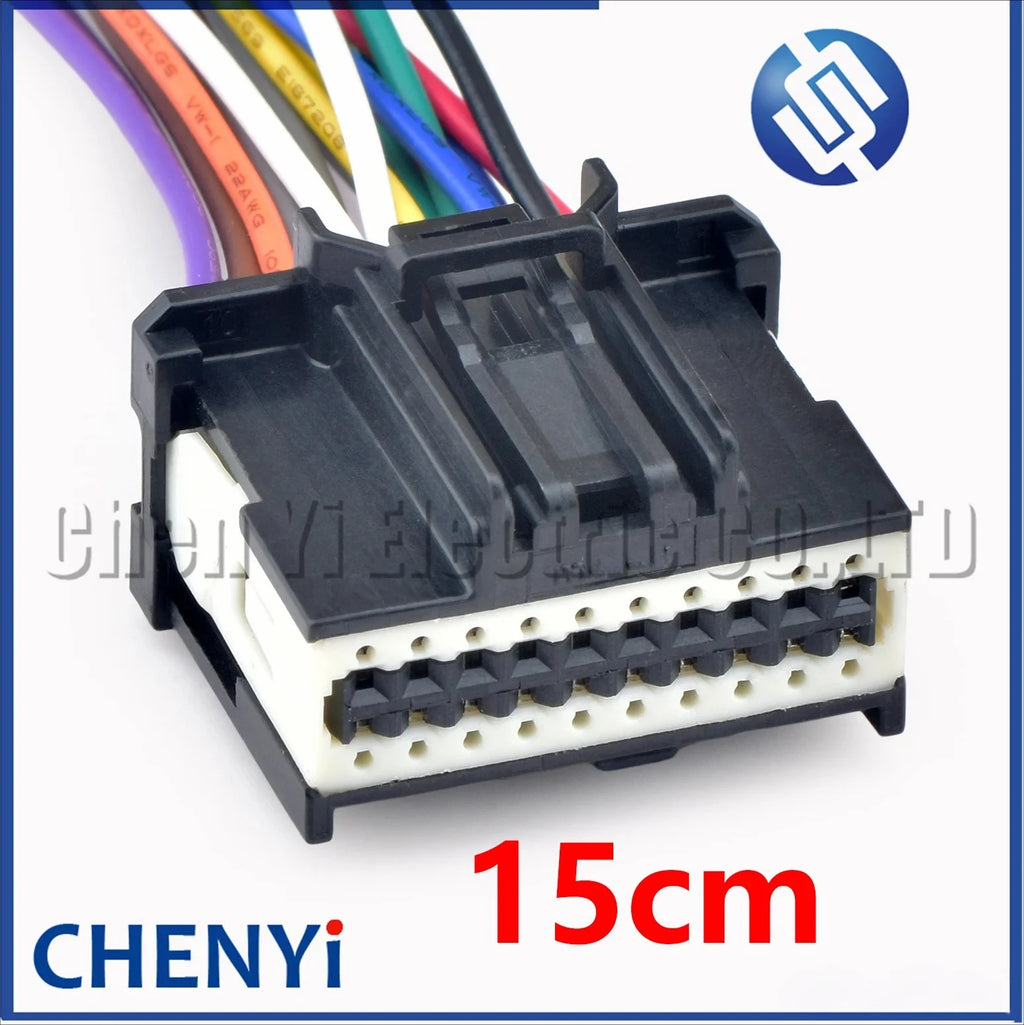 20 Pin Automotive Audio amplifier module connector PCB board harness plug 314101200 7116-4416-02 34729-0200 For Ford Focus