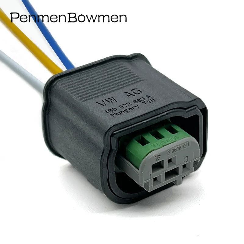 1 Set 3 Pin 2-967642-1 Car PDC Parking Electrical Cable Connector Waterproof Female Wire Harness Plug For Ford BMW 4B0972883A