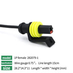 5/20/100 Sets HID 1/2/3/4/5/6 Pin Waterproof Auto Connector Kit with 15CM 18AWG Wire for Car/Truck Harness Wiring