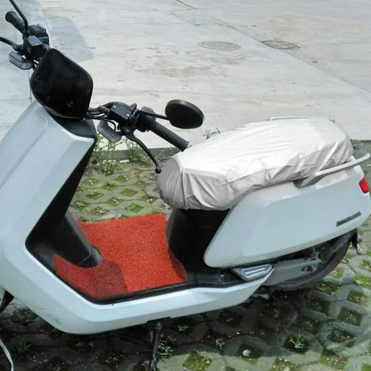 Motorcycle Seat Cover Elastic PU Leather Scooter Waterproof Dust Protector Sun Cover Universal Motorcycle Seat Protector Amagi