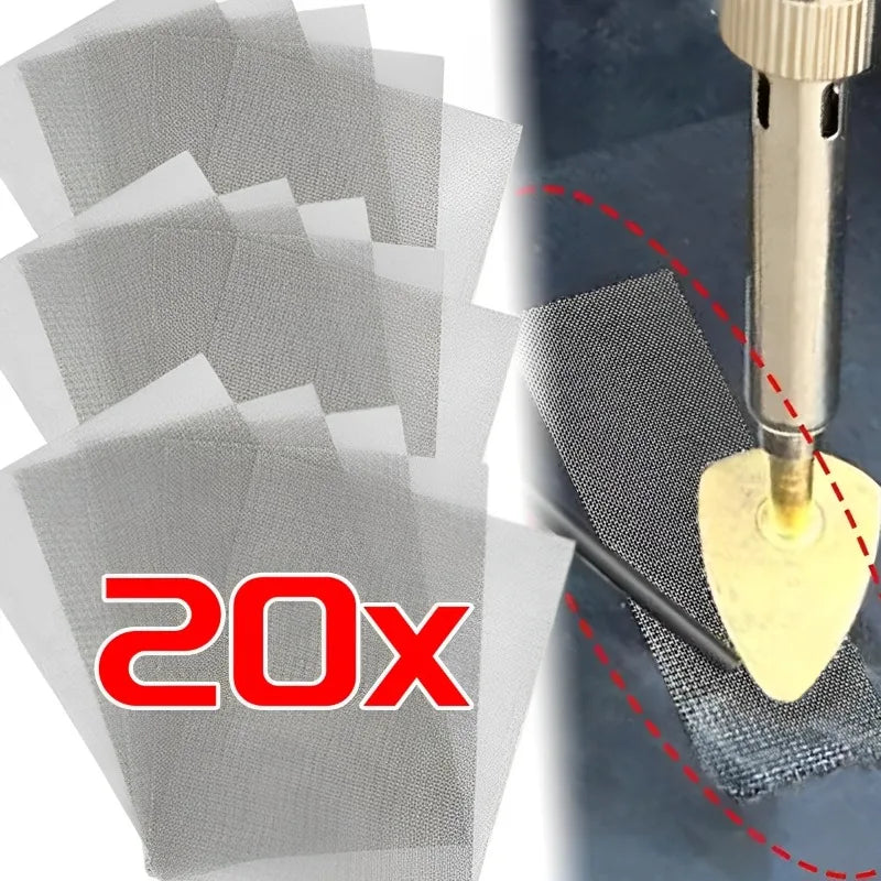 20/1pcs Car Bumper Stainless Steel Repair Net Plastic Crack Repair Mesh Net for Bumper Body Vents Welding Tools Car Accessories