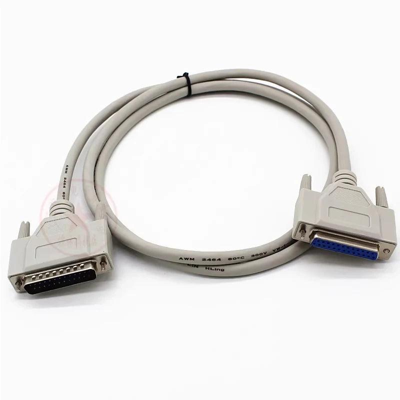 All-copper DB25 parallel port extension cable data cable connection wire, male to female 1.5/3 meters
