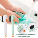 Shoe Brush Multifunction Cleaning Soft Automatic Liquid Shoe Brush Long Handle Clothes Soap Brush With Hook Clean Tool Amagi