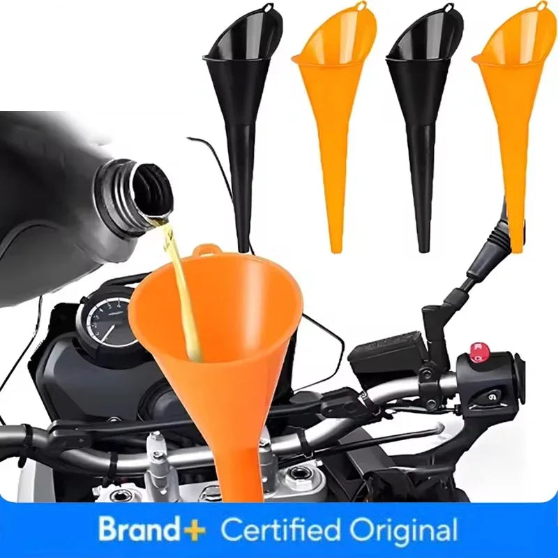 Car Long Stem Funnel Oil Fuel Filling Tools Anti-splash Plastic Oil Funnel Motorcycle Refueling Tools Auto Accessories Amagi