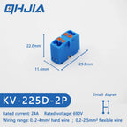 Fast Wiring Mini Rail-Type Quick Junction Box | 1-In-Multi-Out Plug-in Terminal Wire Connector for Easy Electrical Connection