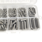 DIN914 304 Stainless Steel Hex Socket Point Grub Screws Set with M3, M4, M5, M6, M8, M10 Sizes - High - Hardness Assortment