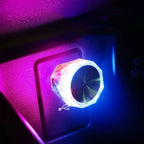 Car Cigarette Lighter USB Atmosphere Light LED Mini Colorful Night Light Wiring-Free Interior Lighting Supplies Accessories New