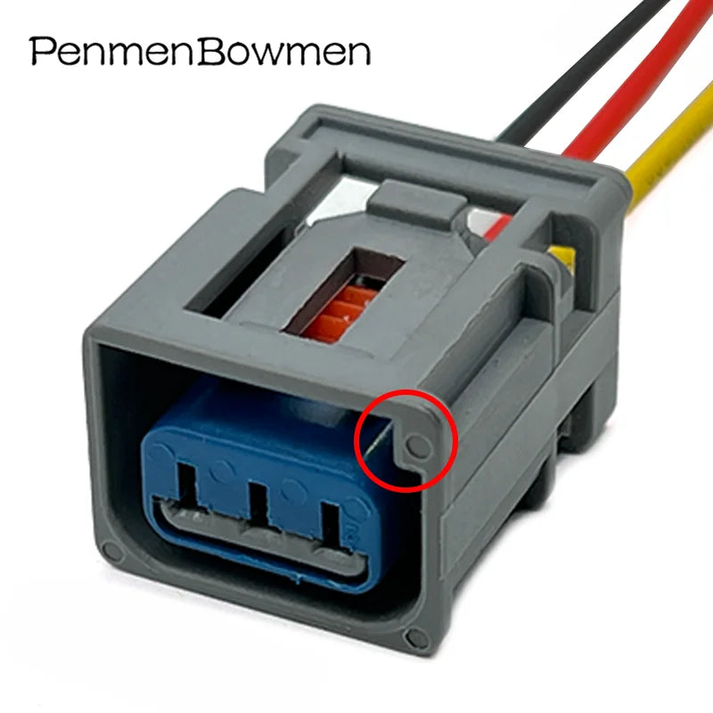 1 Set 3 Pin Car Ignition Coil High Voltage Electrical Cable Connectors Female Wire Harness Plug 1W7T-14A464-MA for Ford Honda