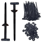 Self-locking Plastic Nylon Cable Tie Black Cable Tie Fastening Ring 2*9cm Large Cable Ties Zip Wrap Strap Ties Car Accessories