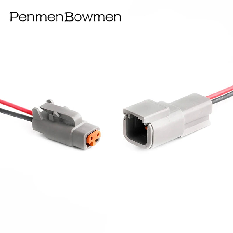 1 Set 2 3 4 6 8 12 Pin Deutsch DTM Car Electrical Cable Connectors Female Male DTM06 2 3 4 6 8 12S DTM04 Plug Wire Harness