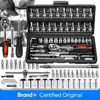 46pcs Complete Socket Wrench Tool Set for DIY Auto Repair and Household Tasks Amagi