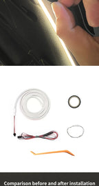 Car High Brightness Trunk Lighting Ambient Light Interior Decoration LED Wiring Free Automatic Sensing Tailgate 2/4M Strip Amagi