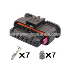 7-Pin Connector Waterproof 1.2mm Female Connector Automotive Wiring Harness Auto Housing Cable Socket for VW Audi 6189-7732