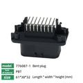 10/100Pcs ECU Controller Connector PCB Panel Waterproof Bent Needle Pin Socket Plug Board Terminal 776087 776163 776267 776280