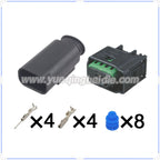 Tyco 4 Pin Connector Waterproof AMP 0.6mm Male Female Connector Housing Cable Plug for BMW 1-967640-1 2-967640-1