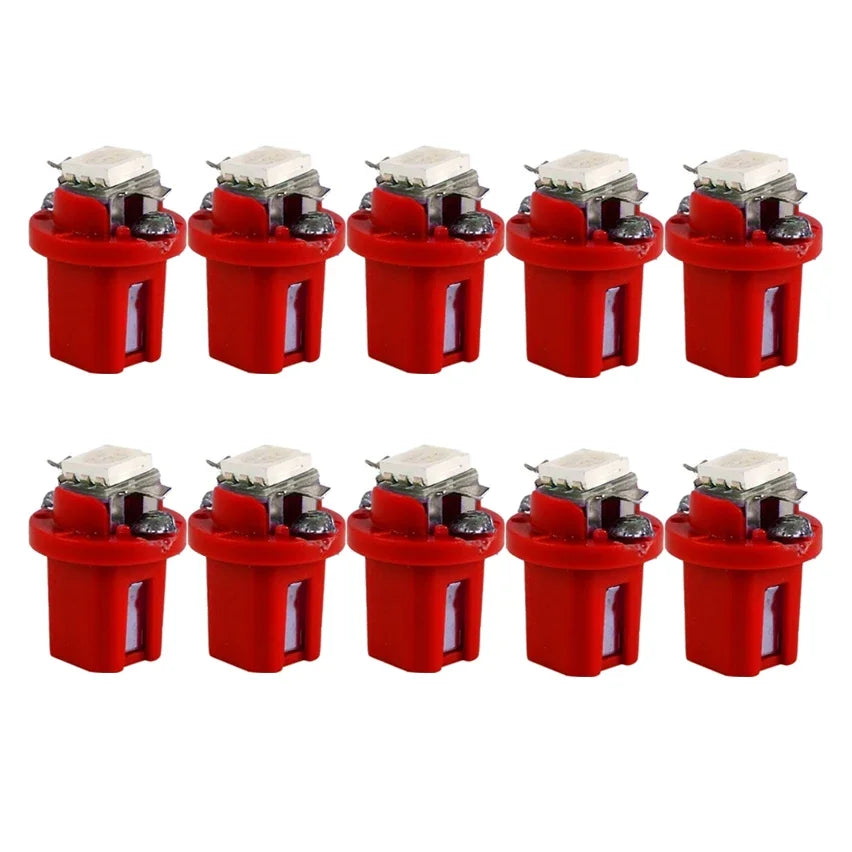 T5 LED Car Bulbs B8.5d Auto Car Dashboard Speed Lights Bulb Car Interior Lamp Accessories Dashboard Side Switch Lamps 12V