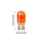 10Pcs T20 W21/5W Signal Light Halogen Bulb 7440 7443 Clear Orange Daytime Turn Stop Brake Tail Bulb DRL Bulbs