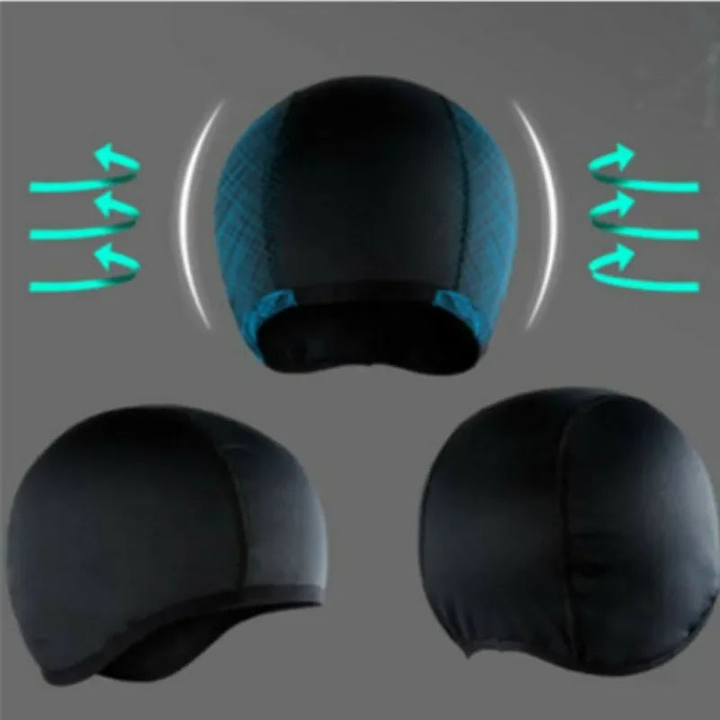 Cycling Helmet Hat Inner Cap Breathable Quick-drying Motorcycle Balaclavas Helmet Beanie Outdoor Sports Motor Helmet Hats Tools