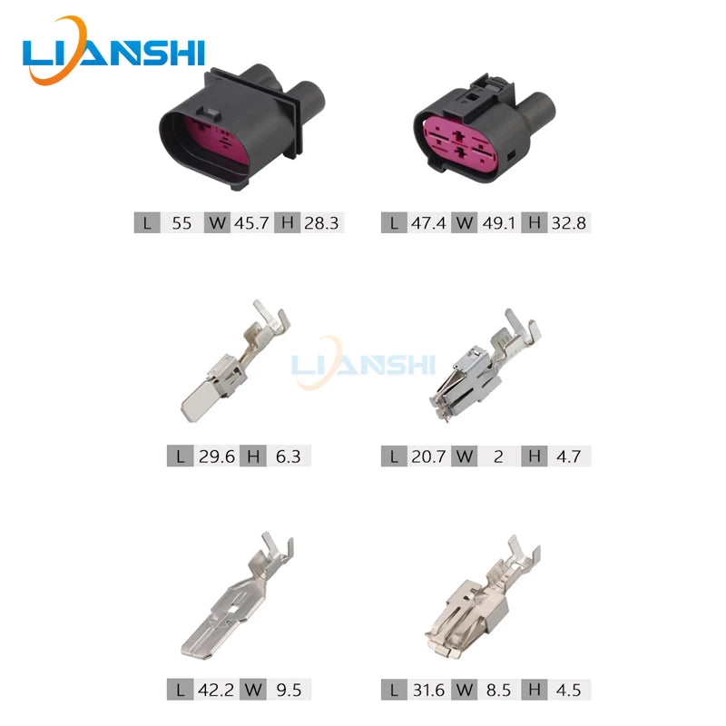 1J0906234/1J0906444 is suitable for Buick Chevrolet electronic fan plug male and female waterproof wire harness connectors