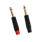 4/10/20PCS 6.3mm Mono Plug to Gold RCA Connector, Coaxial AV Audio Video Solder Adapter for Speaker, Amplifier, Mixer,PC DIY Use