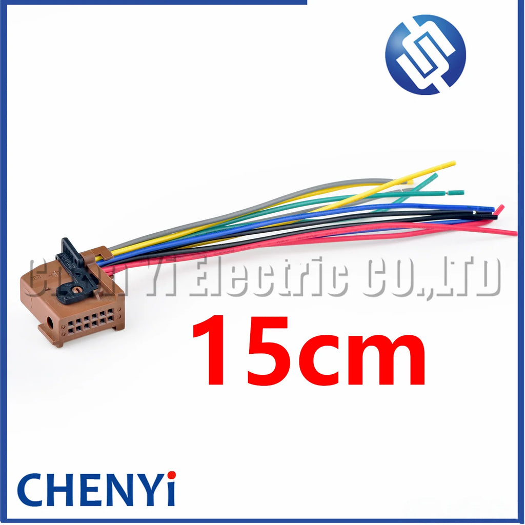 12 Pin Auto connector Car display screen amplifier harness plug 1379096-1 1379095-1 1379219-1 For Peugeot Citroen