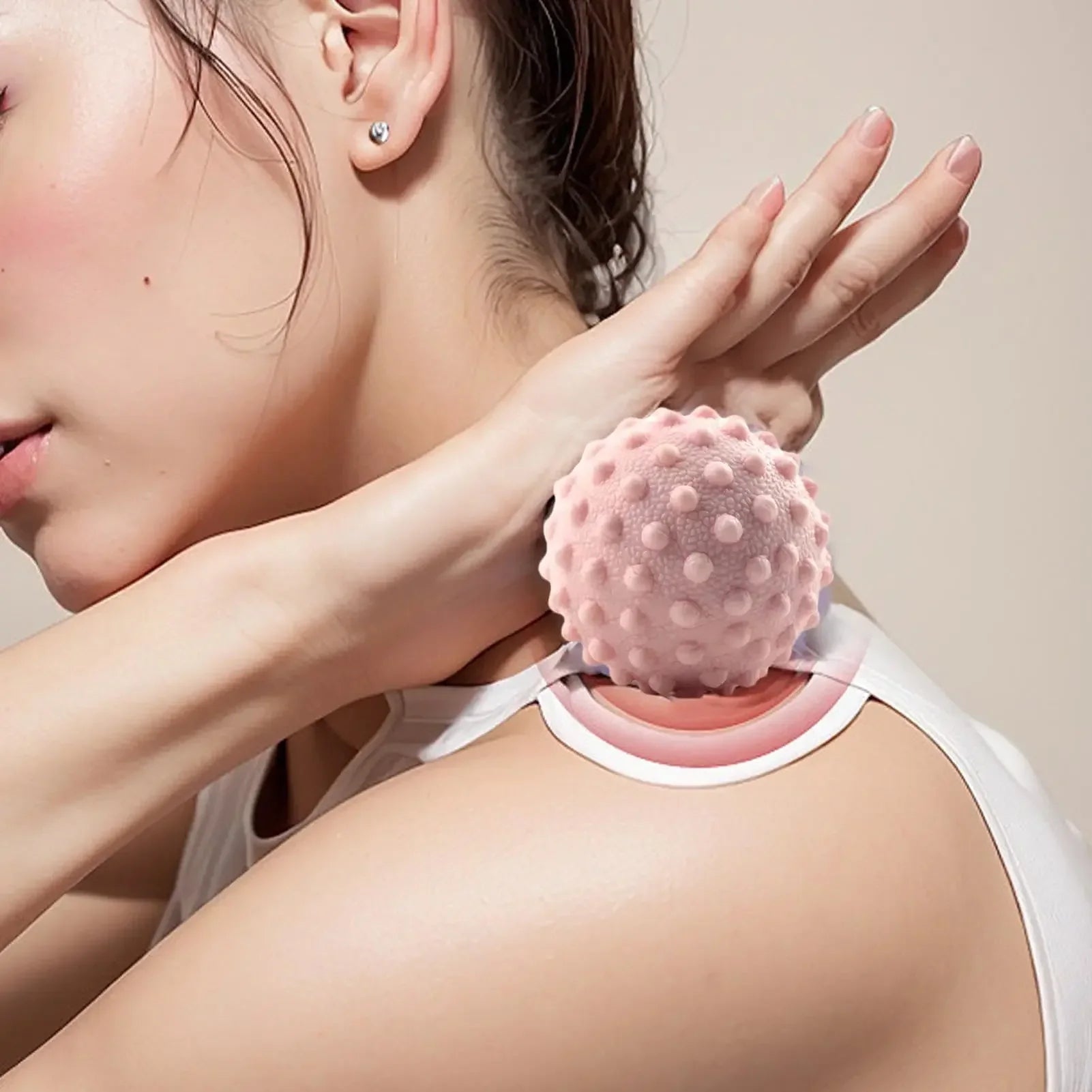 Fascia Ball Raised Point Massage TPR Posture Master Yoga Ball Waist and Back Foot Massage Ball Amagi