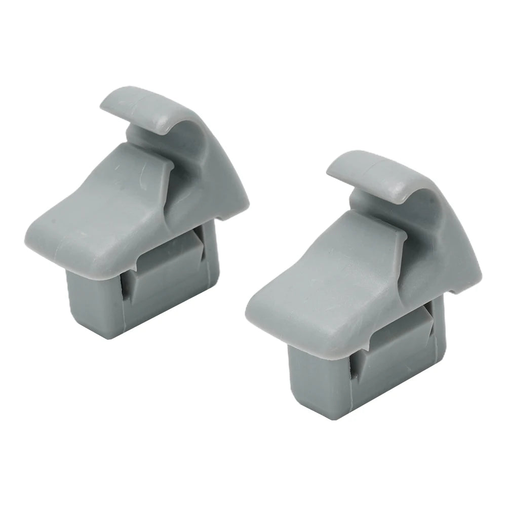 2Pcs Sun Visor Holder Clip Grey MR654343 For Mitsubishi Lancer Outlander Sport ASX Car Gray Sun Plate Clamp Holder Hook